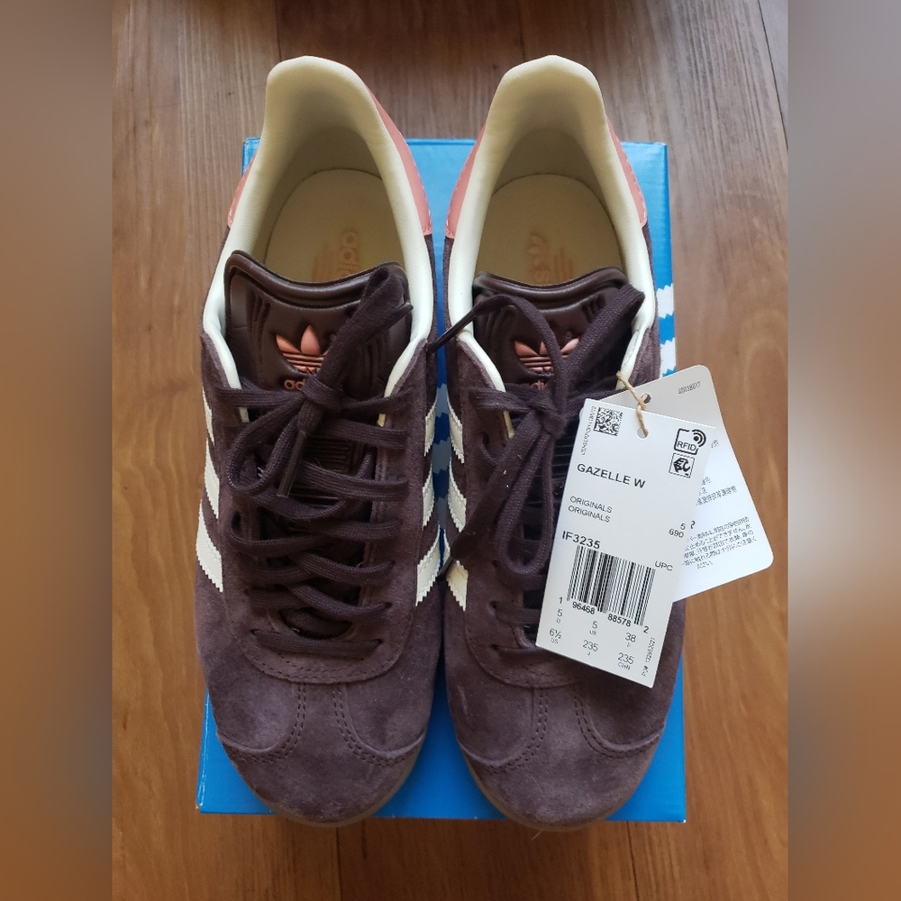 Adidas Gazelle Shadow Brown/Pink Suede